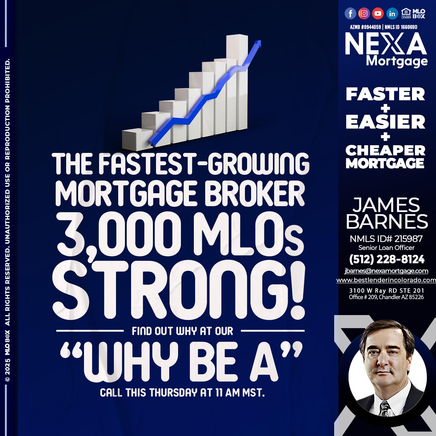 3K MLOs STRONG - James Barnes -Senior Loan Officer