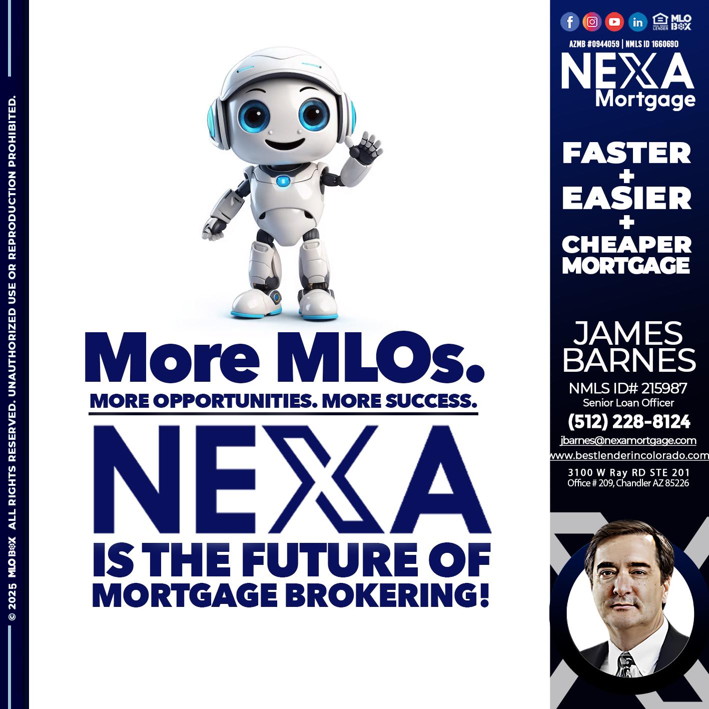 NEXA FUTURE - James Barnes -Senior Loan Officer