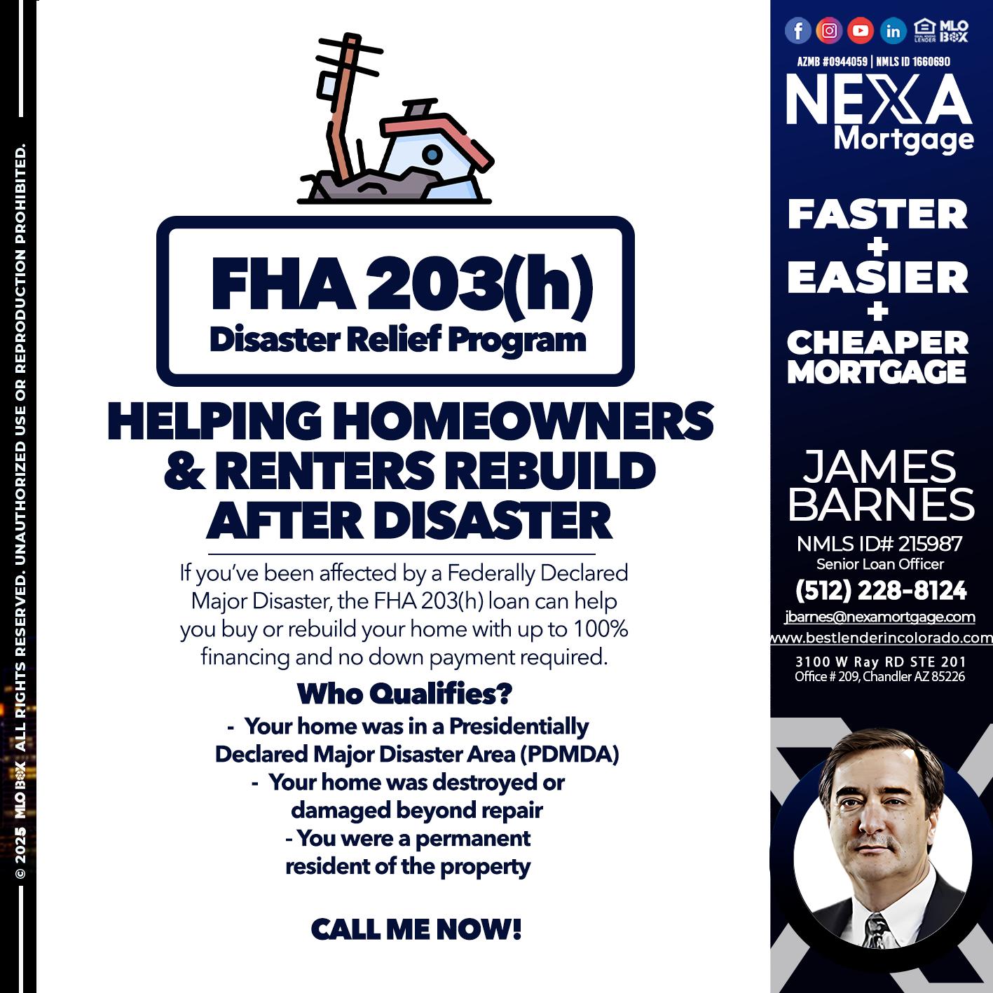 FHA - James Barnes -Senior Loan Officer