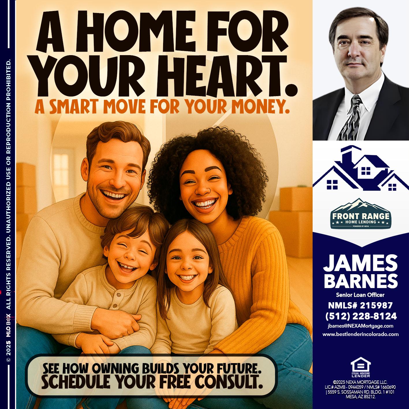 A HOME FOR - James Barnes -Senior Loan Officer