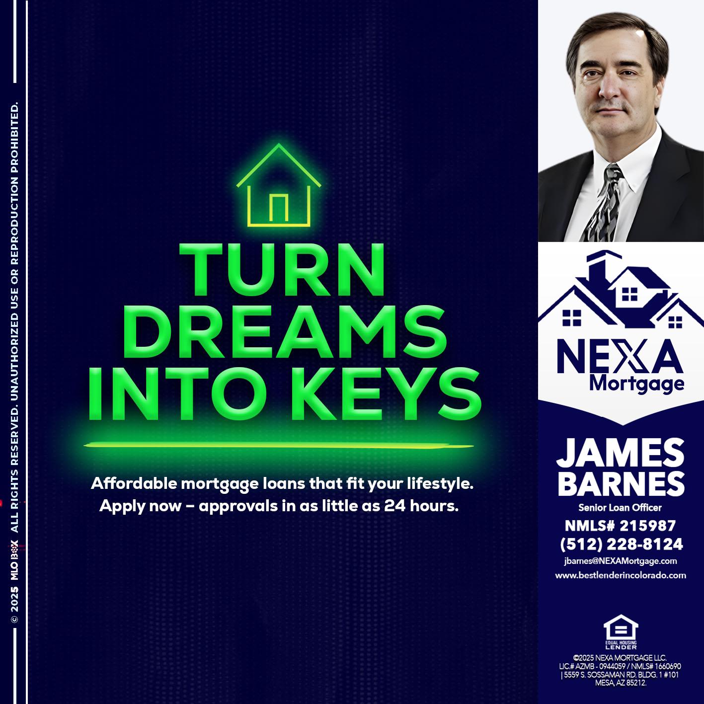 turn dreams - James Barnes -Senior Loan Officer