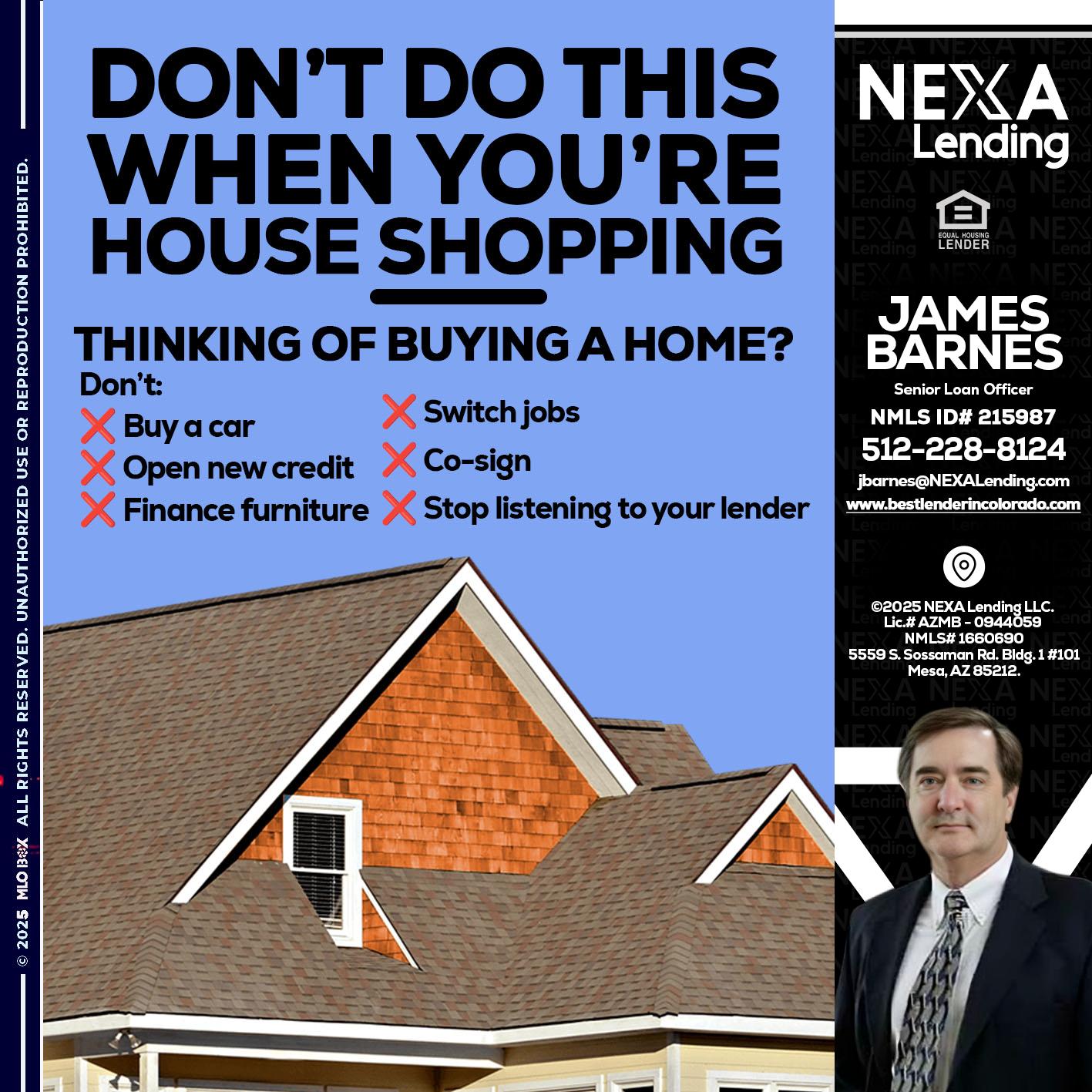 DONT DO THIS - James Barnes -Senior Loan Officer