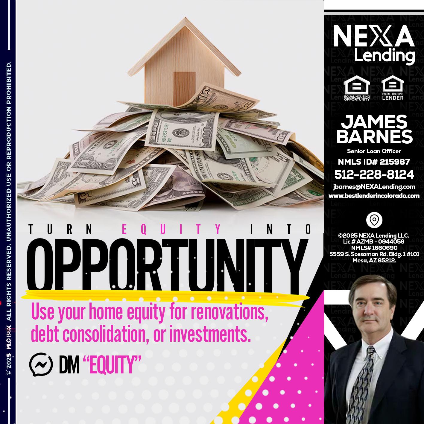 opportunity - James Barnes -Senior Loan Officer