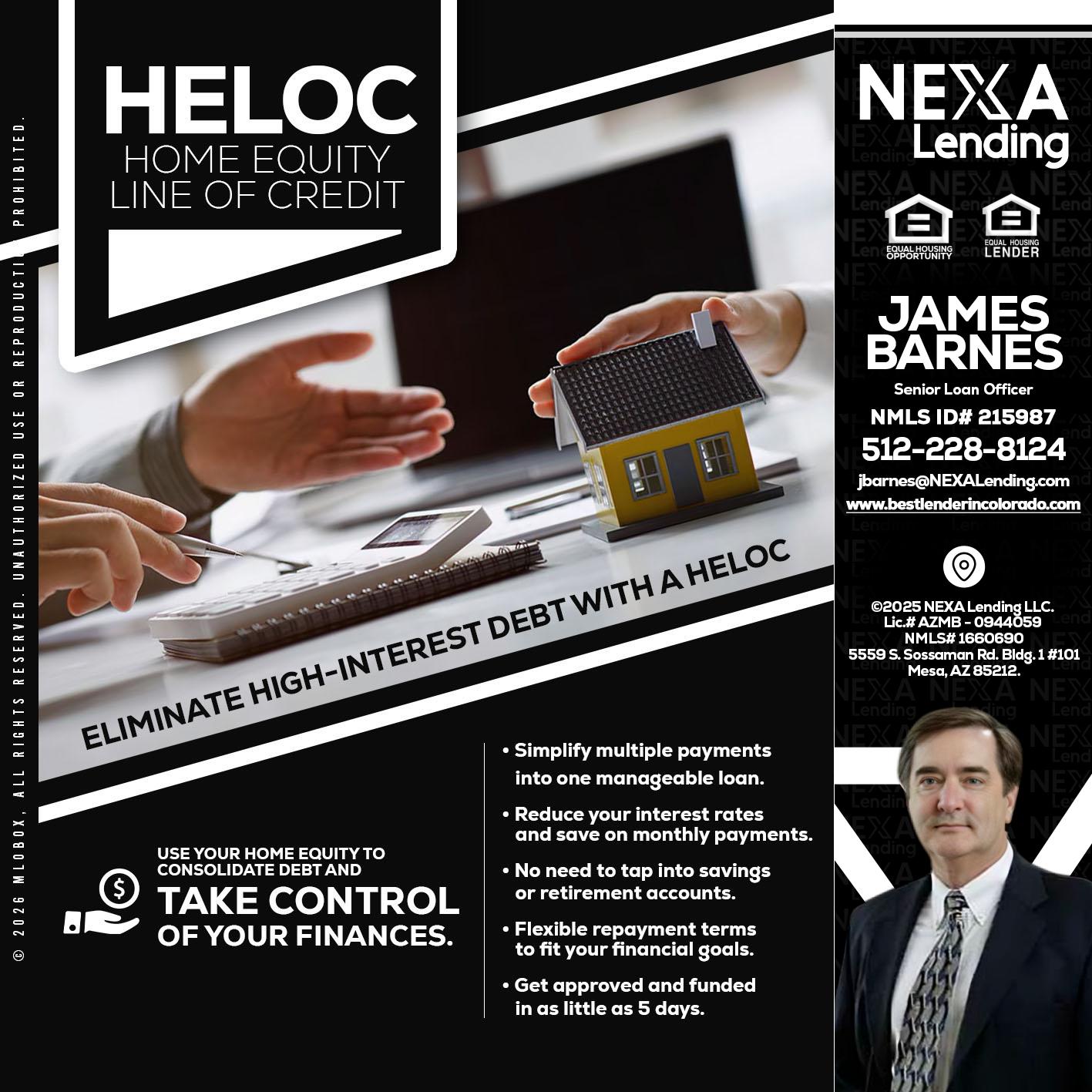HELOC - James Barnes -Senior Loan Officer