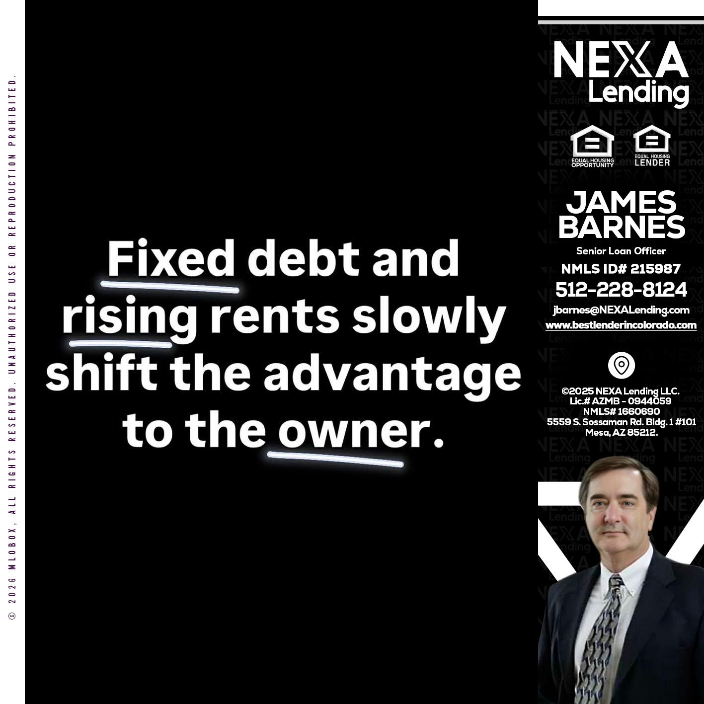 FIXED DEBT - James Barnes -Senior Loan Officer