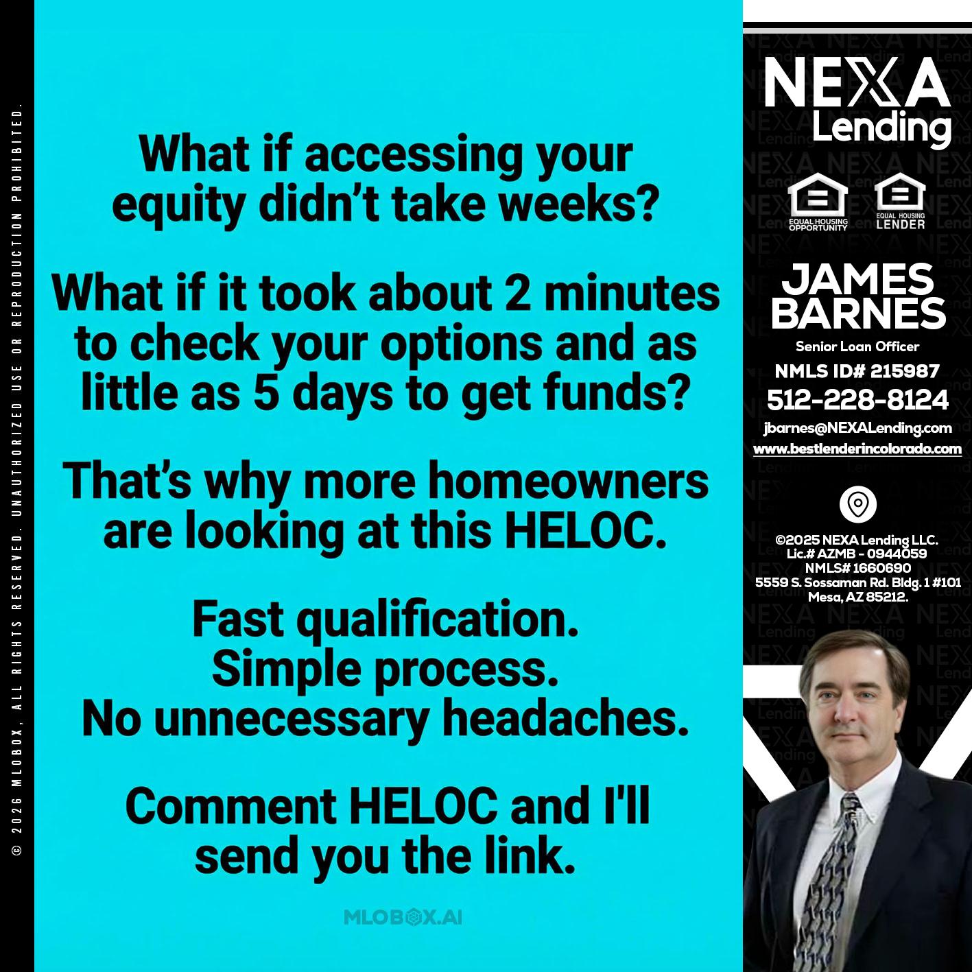 what if - James Barnes -Senior Loan Officer