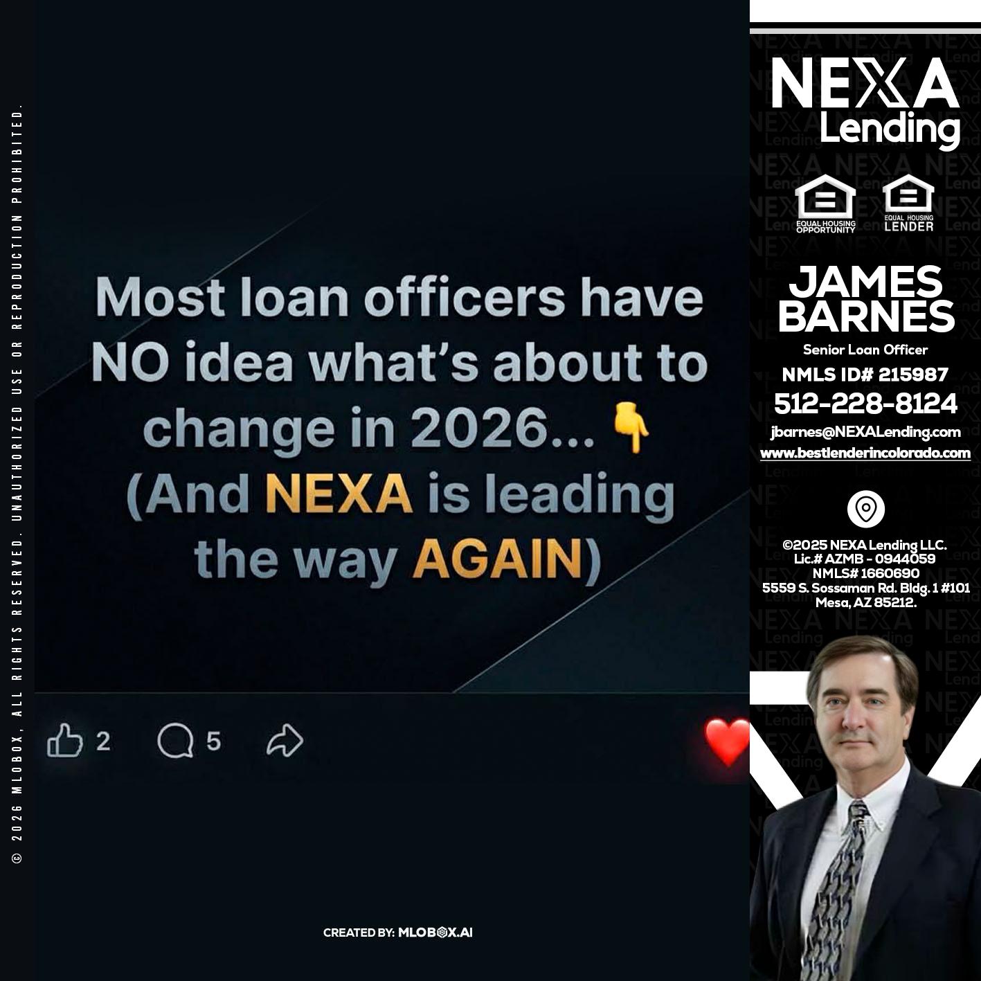 most loan officers - James Barnes -Senior Loan Officer