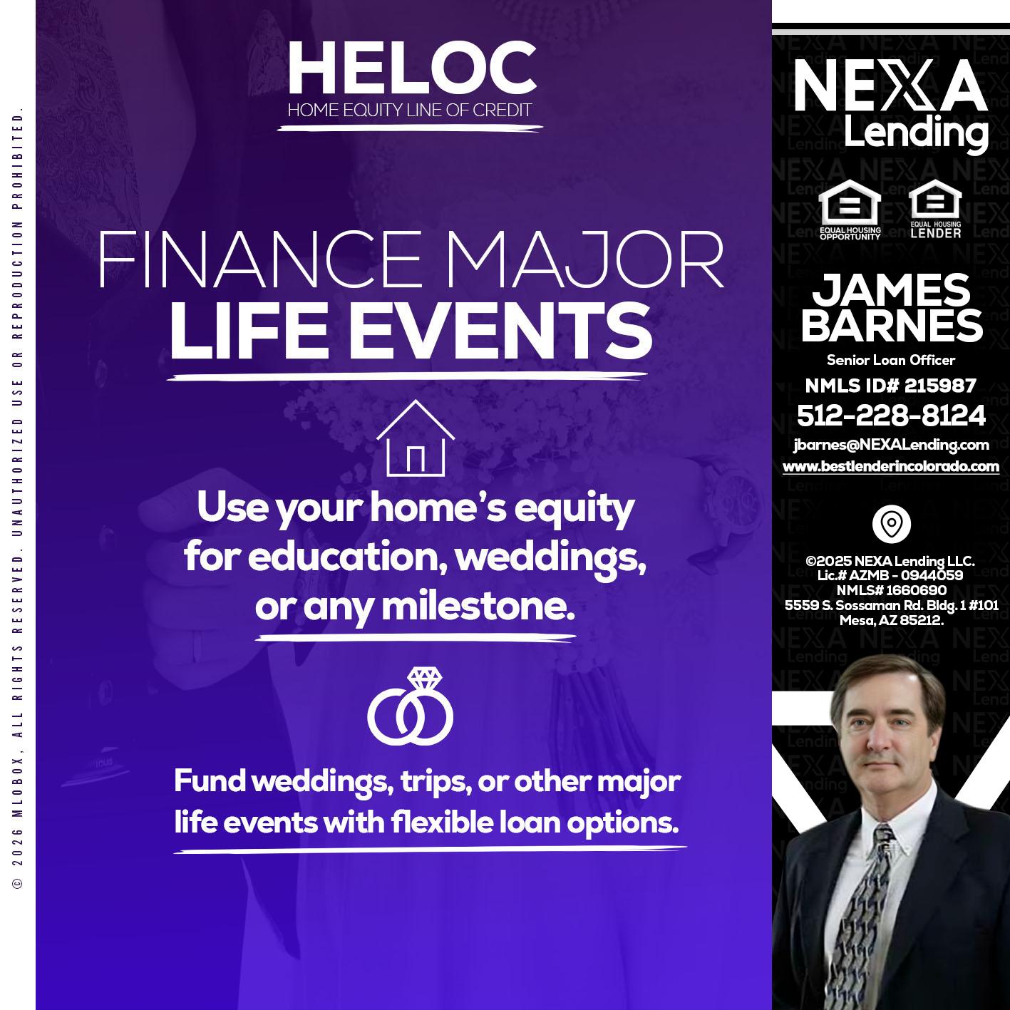 HELOC - James Barnes -Senior Loan Officer
