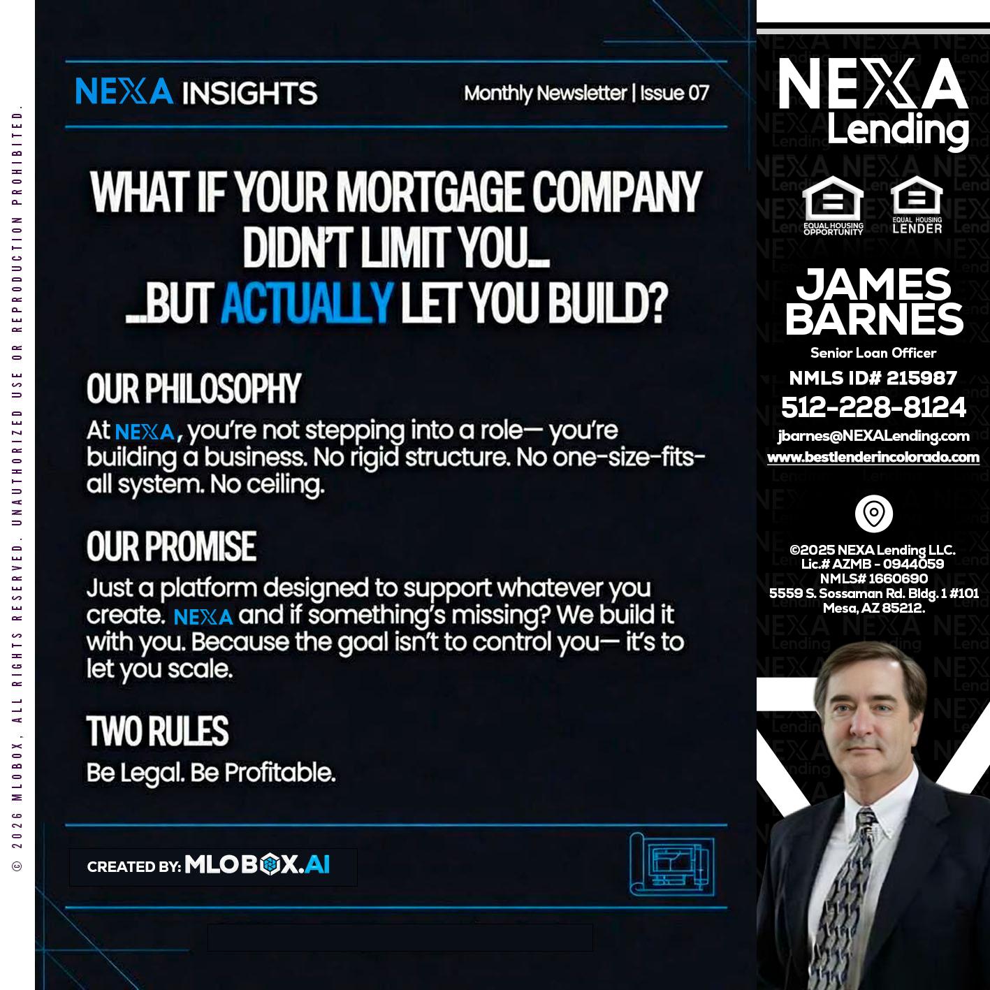 NEXA INSIGHTS - James Barnes -Senior Loan Officer