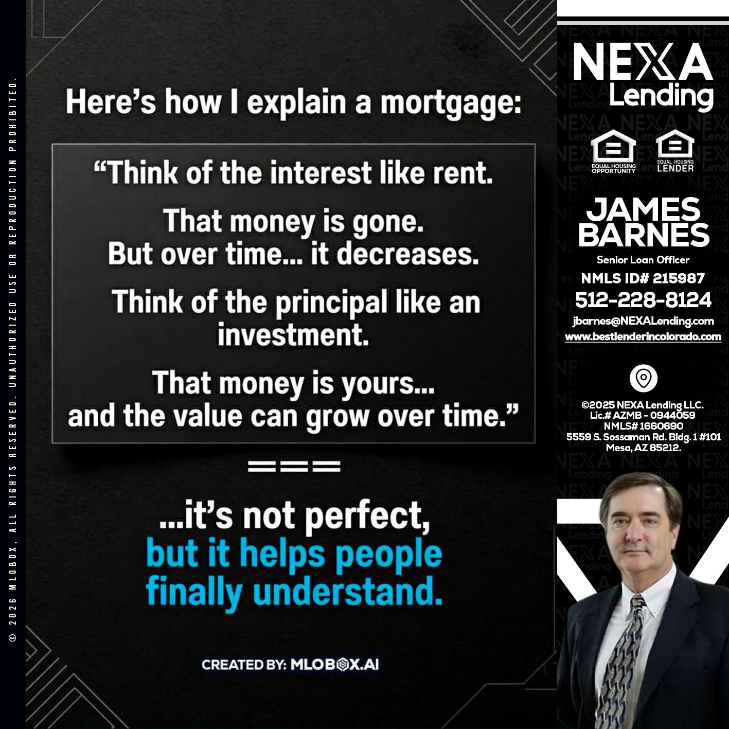 HERES NOW - James Barnes -Senior Loan Officer