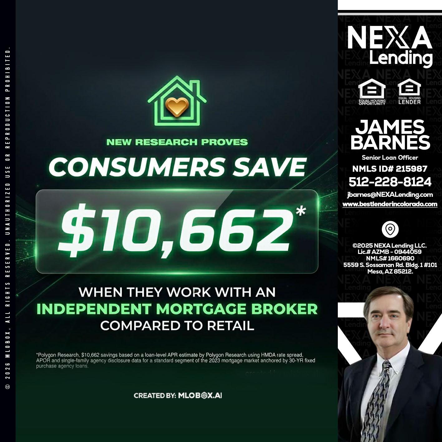 10,662 - James Barnes -Senior Loan Officer