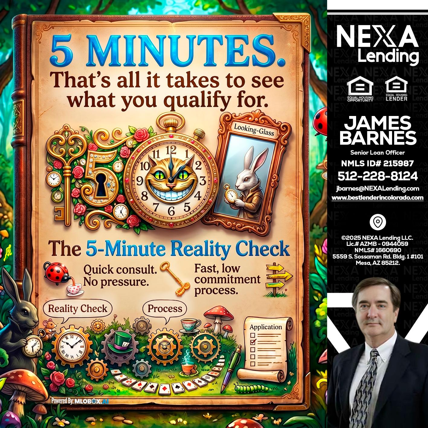 Reality Check! - James Barnes -Senior Loan Officer