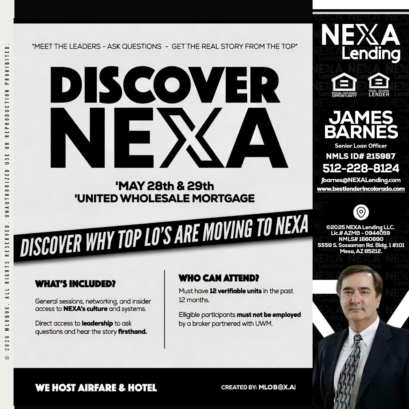DISCOVER NEXA - James Barnes -Senior Loan Officer