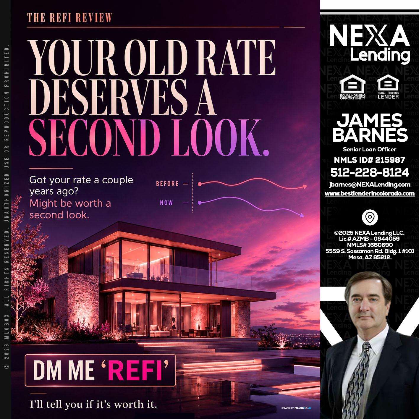 YOUR OLD - James Barnes -Senior Loan Officer